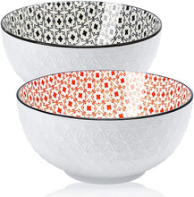Load image into Gallery viewer, 68 OZ Super Round Fine Porcelain Cereal  Bowl Set - EK CHIC HOME