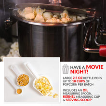 Load image into Gallery viewer, Popcorn Maker Cart, 2.5 Oz Kettle Makes 10 Cups, Retro Classic Popcorn Machine - EK CHIC HOME