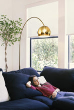 Load image into Gallery viewer, Over The Couch Arc Floor Lamp with Globe Shade - EK CHIC HOME