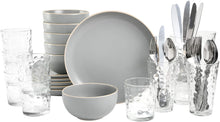 Load image into Gallery viewer, Round Stoneware Dinnerware Set, Service for 6 (42pcs) - EK CHIC HOME