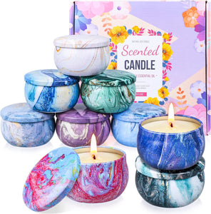 Citronella Candles Outdoor Indoor, Scented Candle Set  2.5oz*9 Pack - EK CHIC HOME