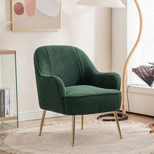 Load image into Gallery viewer, Velvet Accent Chair, Comfy Tufted Upholstered Armchair with Petal Back - EK CHIC HOME