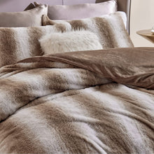 Load image into Gallery viewer, Soft Brown Duvet Cover Set, Ombre Fuzzy Bedding Duvet Covers - EK CHIC HOME