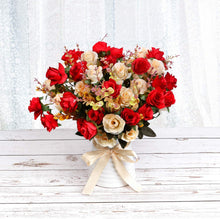 Load image into Gallery viewer, Artificial Rose Bouquets with Ceramics Vase - EK CHIC HOME