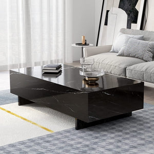 Living Room Rectangle High Gloss Coffee Table - EK CHIC HOME