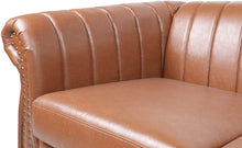 Load image into Gallery viewer, Chesterfield Sofa for Living Room, 3 Seater Faux/Leather - EK CHIC HOME