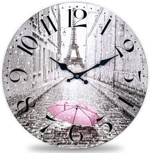 Load image into Gallery viewer, Wall Clock-Paris Decor for Bedroom-Eiffel Tower Decor-12 Inch - EK CHIC HOME