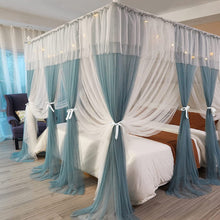 Load image into Gallery viewer, 4 Corners Post Canopy Bed Curtains - EK CHIC HOME