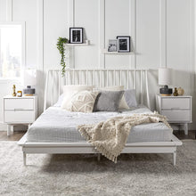 Load image into Gallery viewer, Home Accent Furnishings Mid-Century Modern Solid Wood Queen Platform Bed - EK CHIC HOME