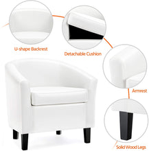 Load image into Gallery viewer, 2 x Leather Club Chair Accent Arm Chair - EK CHIC HOME