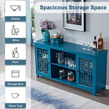 Load image into Gallery viewer, Buffet Table Cabinet with Storage, Sideboard Storage Cabinet with 2 Glass Doors - EK CHIC HOME