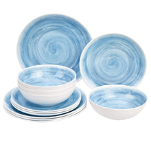 Load image into Gallery viewer, 12-Piece Melamine Dinnerware Set - Service for 4 - EK CHIC HOME