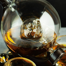 Load image into Gallery viewer, Skull Skeleton Wine &amp; Whiskey Globe Decanter Set 850 mL - EK CHIC HOME