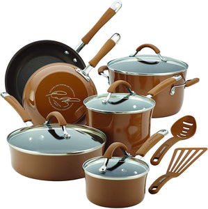 Rachael Ray  Cucina Nonstick Cookware Pots and Pans Set - EK CHIC HOME