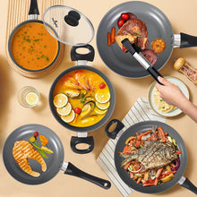 Load image into Gallery viewer, 8-Piece Nonstick Pots and Pans Sets Ceramic Coating - EK CHIC HOME