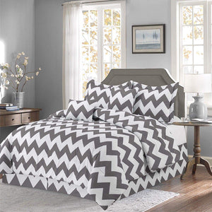Luxurious 10-Piece Geometric Soft Comforter Set & Bed Sheets Limited-Time Sale!! - EK CHIC HOME