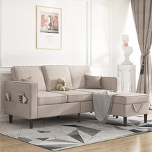 Load image into Gallery viewer, Convertible Sectional Sofa Couch, L-Shaped with Storage Ottoman - EK CHIC HOME