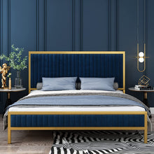 Load image into Gallery viewer, King Size Bed Frame, King Bed Frame and Headboard, Heavy Duty Metal - EK CHIC HOME