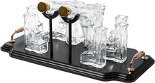 Load image into Gallery viewer, Pistol Gun Whiskey Whiskey &amp; Wine Decanter 300ml with 6 - 3oz - EK CHIC HOME