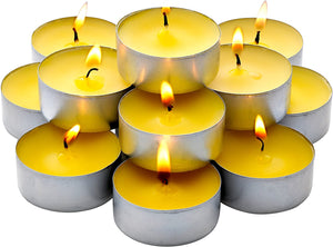 Bulk Pack - 60 Pack Citronella Tealight Candles - Summer Yellow - EK CHIC HOME