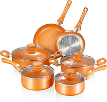 Load image into Gallery viewer, 6 Pieces Pots and Pans Set,Aluminum Cookware Set, Nonstick - EK CHIC HOME