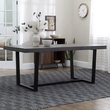 Load image into Gallery viewer, 72&quot; Rustic Solid Wood Dining Table - Grey - EK CHIC HOME