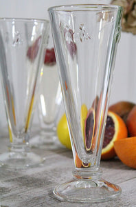 Napoleon Bee 5.1 oz Champagne Flutes - Set of 6 with the iconic French Bee - EK CHIC HOME