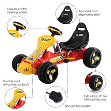 Load image into Gallery viewer, Go Kart Kids Ride On Car Pedal Powered Car 4 Wheel Racer Toy - EK CHIC HOME