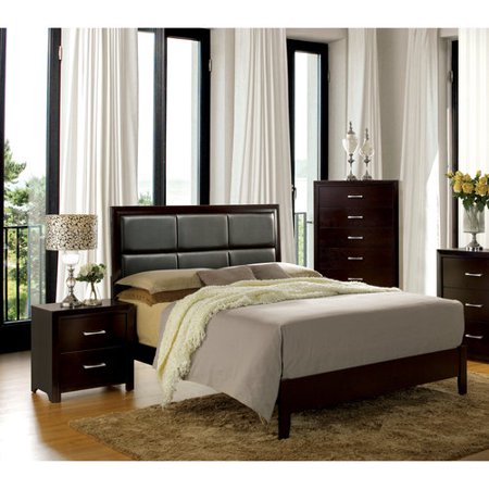 2-Piece Espresso Bedroom Set, Multiple Sizes - EK CHIC HOME