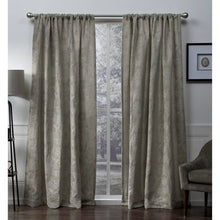 Load image into Gallery viewer, 2 Pack Heavyweight Floral Jacquard Rod Pocket Curtain Panels - EK CHIC HOME