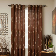 Load image into Gallery viewer, Metallic Window Panel Grommet Curtains, Set of 2 - EK CHIC HOME