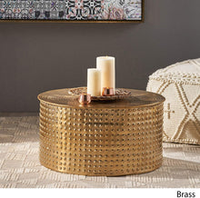 Load image into Gallery viewer, Modern Aluminum Coffee Table, Brass - EK CHIC HOME