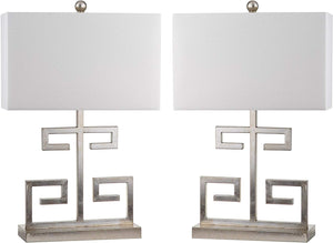 Greek Key Gold 24-inch Table Lamp (Set of 2) - EK CHIC HOME