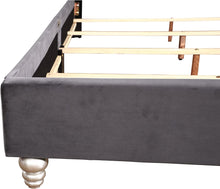 Load image into Gallery viewer, Gray Micro Suede King Upholstered Bed - EK CHIC HOME