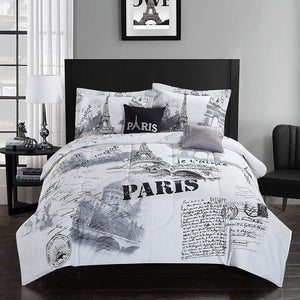 CASA Paris Comforter Set, Full/Queen, 5 Piece - EK CHIC HOME