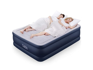 Queen Size Blow up with Built-in Electric Pump & Storage Bag, A New Level of Comfort, Height 20" - EK CHIC HOME