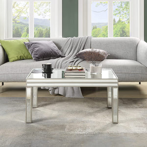 Mirrored Coffee Table, Golden Lines Coffee Table - EK CHIC HOME