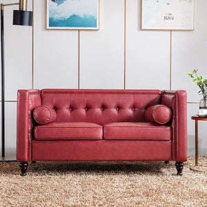 77''  Mid Century Modern Sofa, 3 Seater - EK CHIC HOME