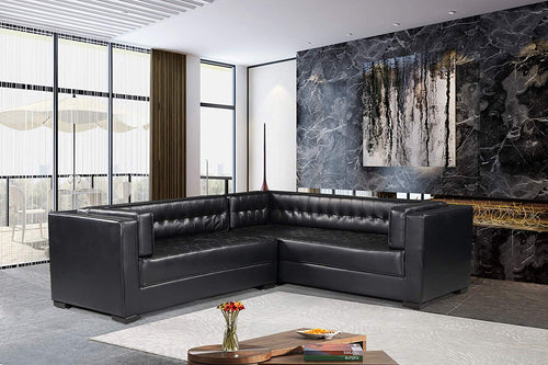 Lorenzo Right Facing Sectional Sofa L Shape Upholstered Tufted Shelter - EK CHIC HOME