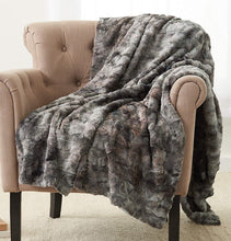 Load image into Gallery viewer, ULTRA PLUSH Faux Fur Throw Blanket 63&quot; x 87&quot; - EK CHIC HOME