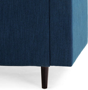 Mid-Century Modern Fabric Upholstered Tufted 3 Seater Sofa - EK CHIC HOME