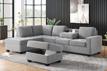 Load image into Gallery viewer, Reversible Sectional Sofa Set, Modern L-Shaped - EK CHIC HOME