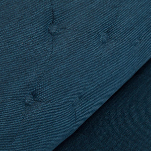 Mid-Century Modern Tufted Fabric Sofa, Navy Blue - EK CHIC HOME