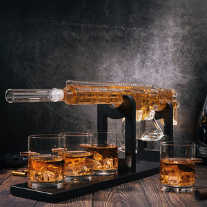 AR15 Whiskey Decanter Set - Limited Edition Gun Decanter - EK CHIC HOME