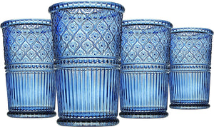 Highball Glasses, Tall Beverage Glass Cups - Claro,12oz, Set of 4 - EK CHIC HOME