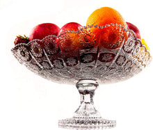 Load image into Gallery viewer, Crystal Glass Centerpiece Serving Footed Square Bowl for Home - EK CHIC HOME