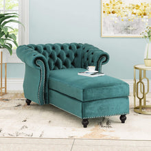 Load image into Gallery viewer, Modern Glam Chesterfield Chaise Lounge - EK CHIC HOME