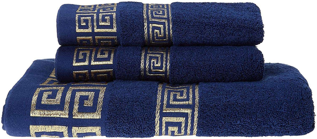 100% Cotton Highly Absorbent  3-Piece Towel Set - EK CHIC HOME