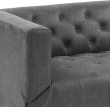 Load image into Gallery viewer, Contemporary Microfiber Upholstered Tufted 3 Seater Sofa - EK CHIC HOME