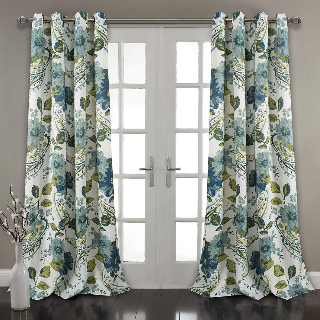 Floral Paisley Window Curtain Panel (Set of 2) 84